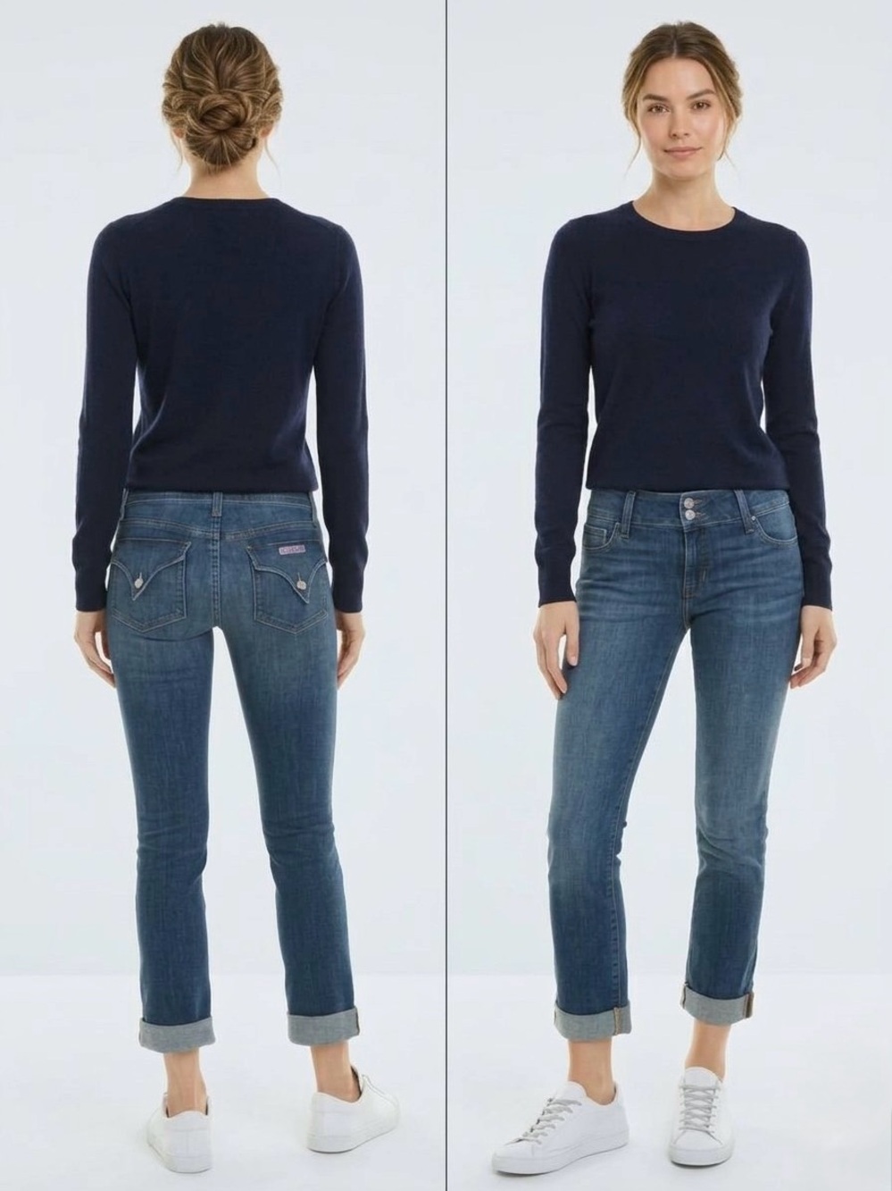 HUDSON JEANS Collin Mid Rise Straight Crop Flap Pocket Nerine Wash Size 29 NWT 8